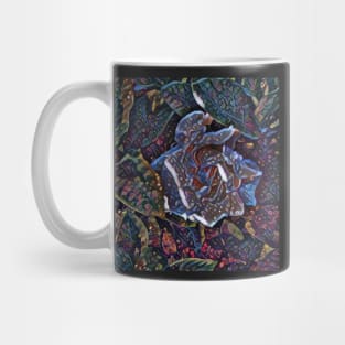 Abstract White Gardenia Flower Mug